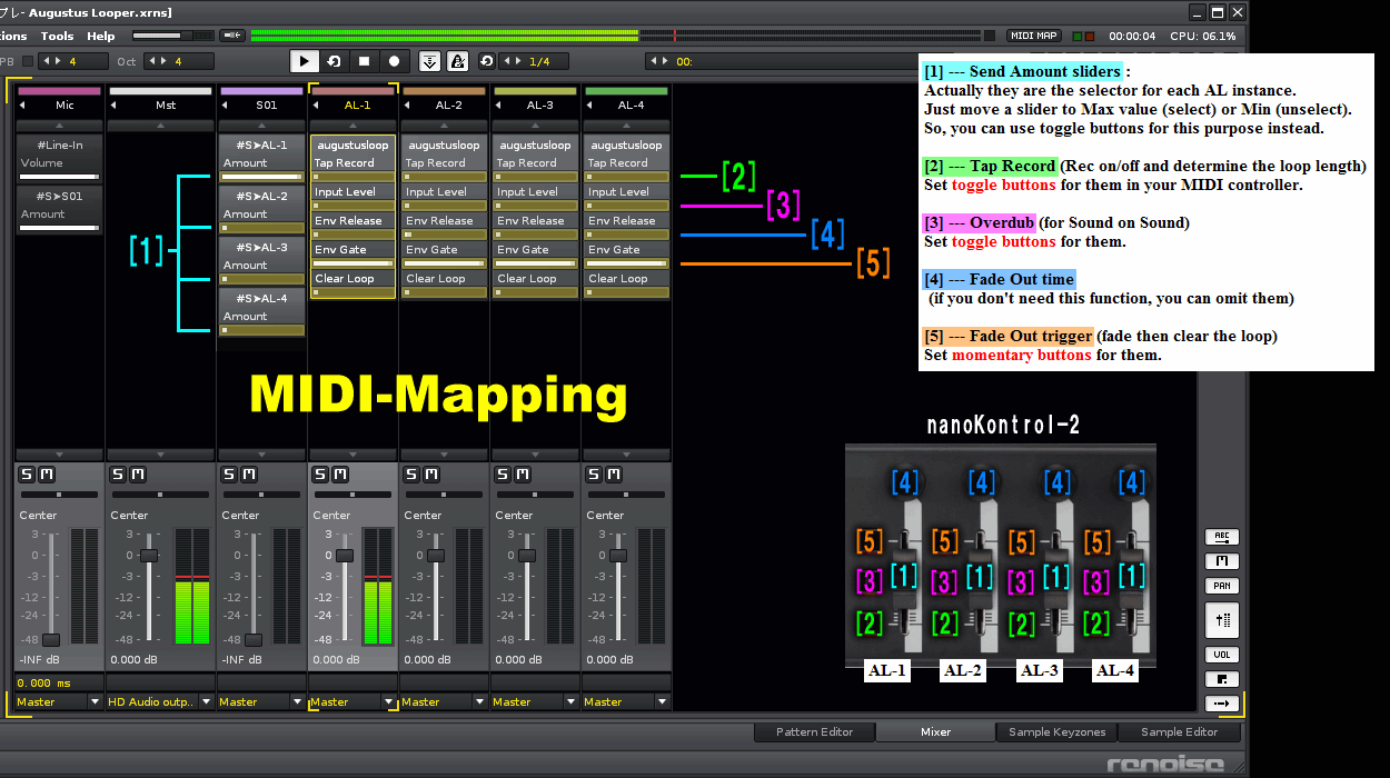 renoise modulate start time